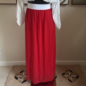 3/$10 LuLaRoe Red Midi A-Line Skirt Cocktail
